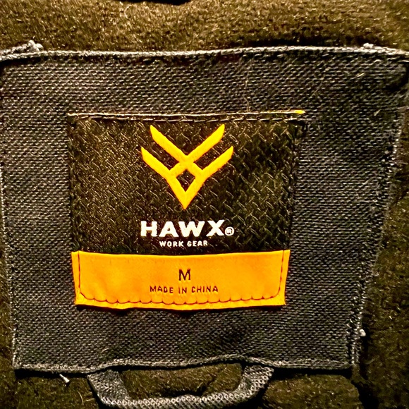 HAWX MEN'S WEATHERED DUCK HOODED ZIP INSULATED WORK JACKET, NWOT - Picture 2 of 16